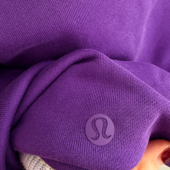 Lululemon Perfectly Oversized Ringer Funnel-Neck Half Zip College Purple - Picture 7 of 7